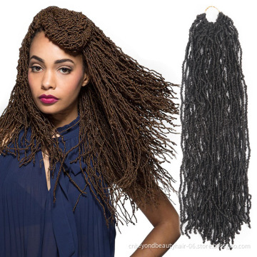 Sister Locs Faux Micro Locs Crochet Hair Goddess Soft Locs Pre Looped Micro Dreadlocks Hair Extensions Ombre Twist African Root